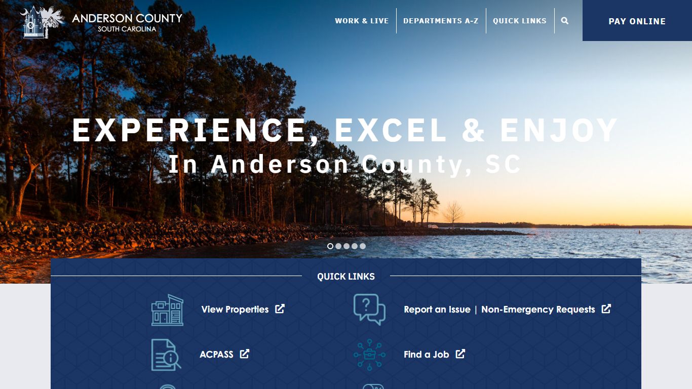 Experience, Excel, Enjoy - Anderson County South Carolina